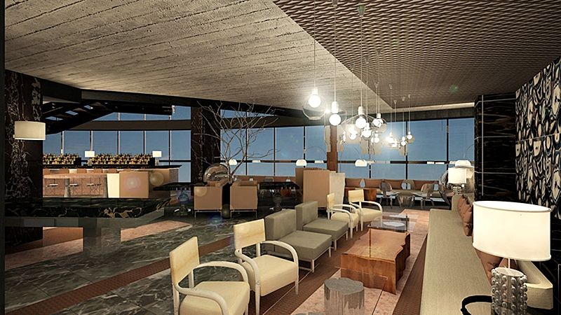 Hotel Las Americas Golden Tower Panama 외부 사진 The interior of the lounge