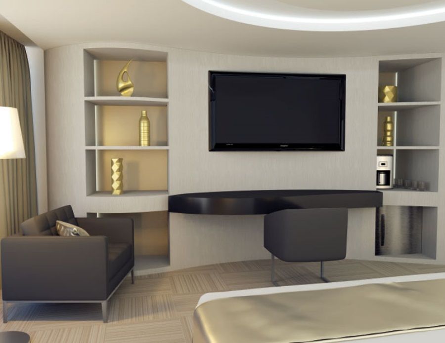 Hotel Las Americas Golden Tower Panama 외부 사진 3D rendering of a bedroom